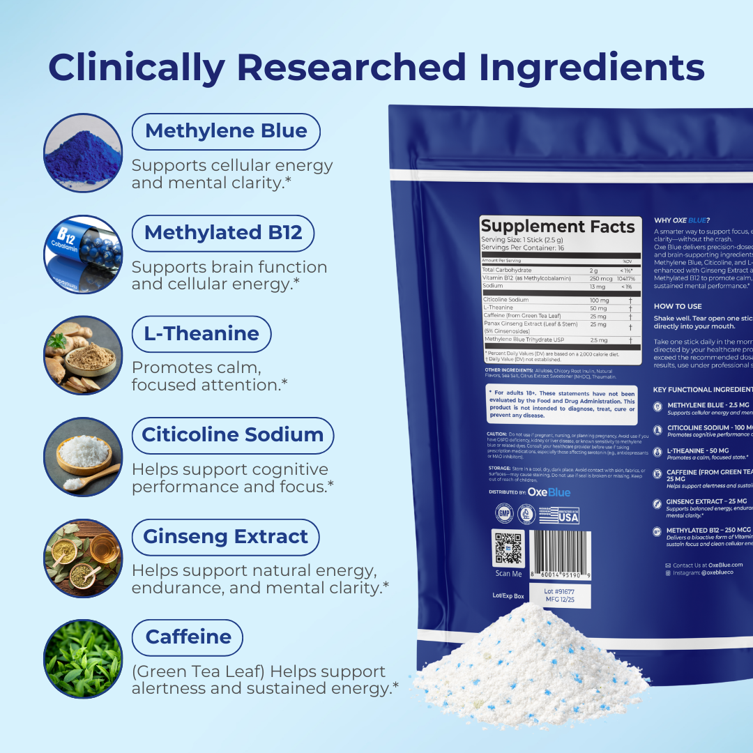 Oxe Blue - Methylene Blue Cognitive Fuel