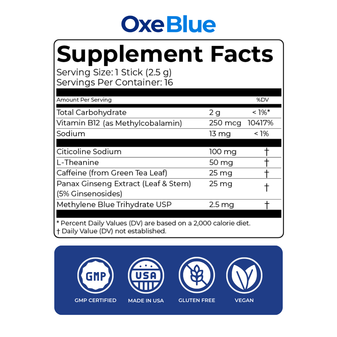 Oxe Blue - Methylene Blue Cognitive Fuel